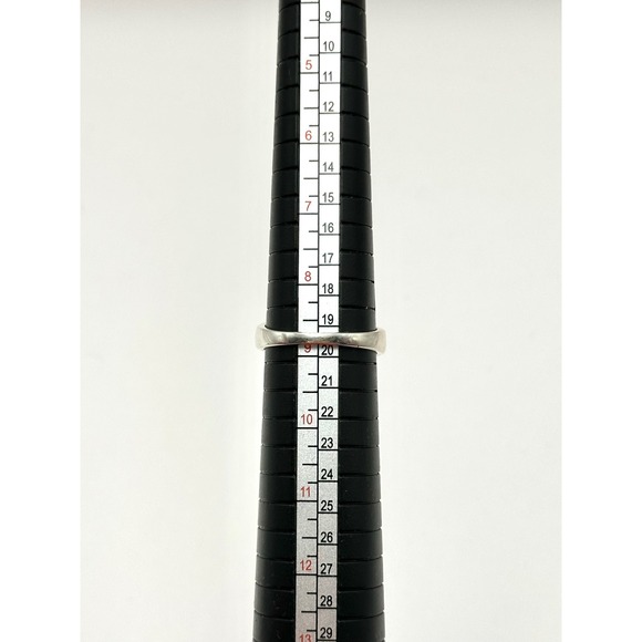 Mother of Pearl Sterling Silver Handmade Statement Ring Size 8.75 - Picture 7 of 8